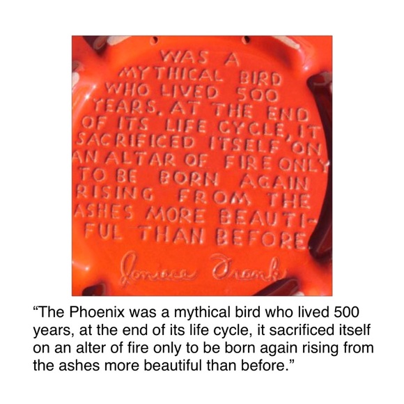 Vintage Frankoma Phoenix Plate & Mugs Pottery Set - Picture 7 of 9